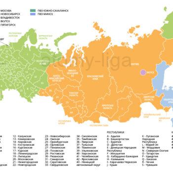 Карта складов и ПВЗ